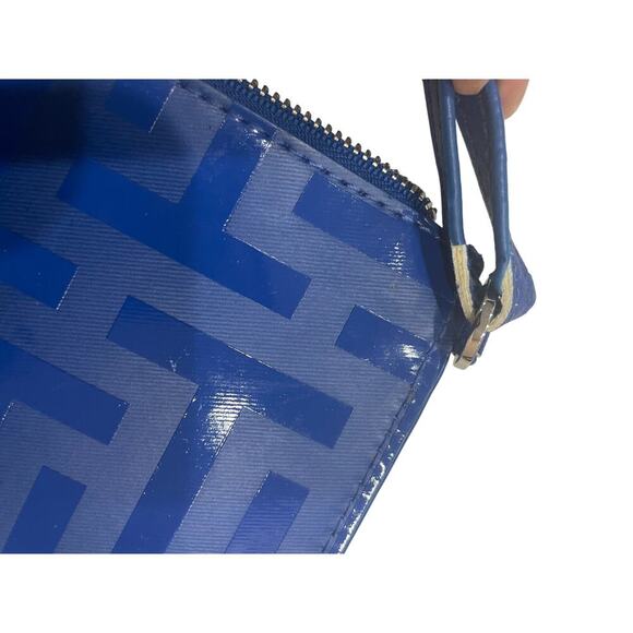 TED BAKER ROYAL BLUE CLUTCH WRISTLET BAG PREPPY CHIC AESTHETIC VERSATILE - Picture 6 of 14